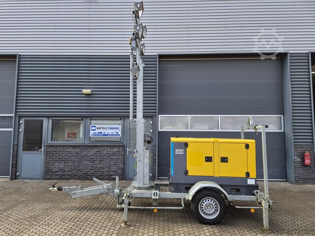 Mobile Lichtmast Atlas Copco QAS 20 ST3, Lichtmast Jaar 2018, 20Kva.