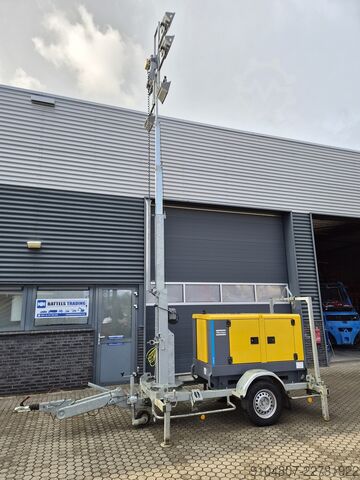 Mobile Lichtmast Atlas Copco QAS 20 ST3, Lichtmast Jaar 2018, 20Kva.