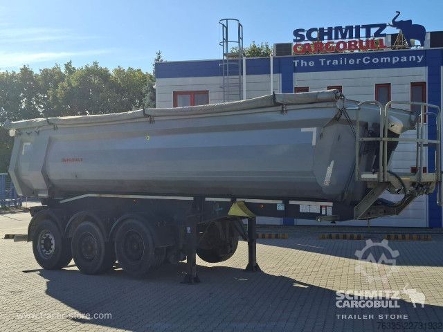Kipper Auflieger Schwarzmüller Tipper Steel half pipe body 24m³