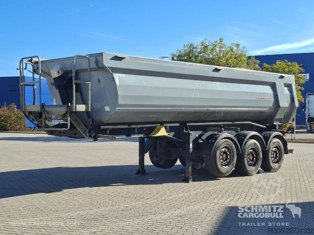 Kipper Auflieger Schwarzmüller Tipper Steel half pipe body 24m³