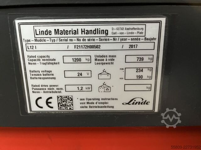 Elektro 3 Rad-Stapler Linde 