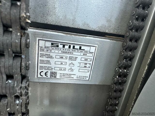 VS-22447 Elektrischer Triplex-Stapler Still, 5.016mm Hubhöhe, wenig Betriebsstunden STILL EXVSF14