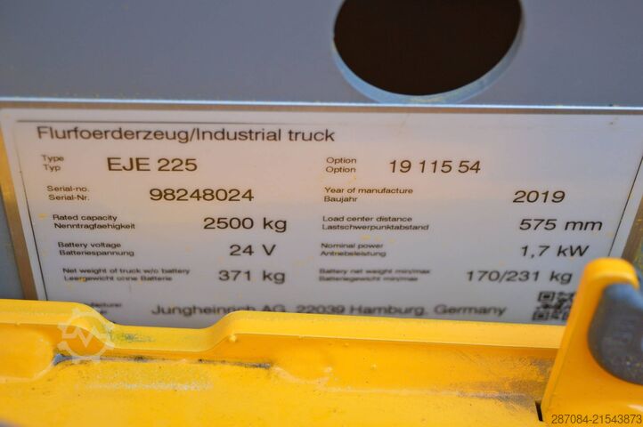 Niederhubwagen Jungheinrich EJE 225
