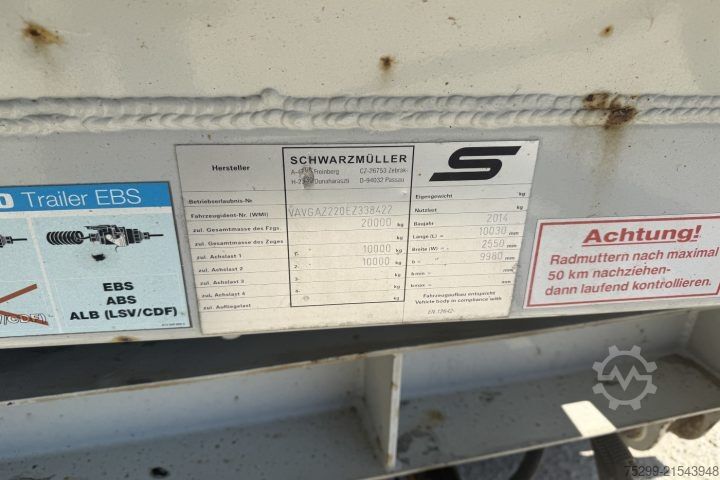 Low loader trailer Schwarzmüller AZ Tieflader / Swiss-Vehicle