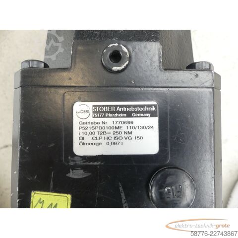Komponente  Stöber Antriebstechnik P521SPD0100ME 110/130/24 Getriebe SN: 1770699
