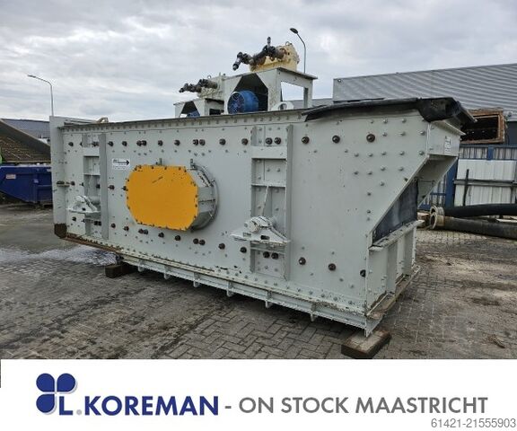 Siebanlage dbr Fördertechnik 16/50-2,5 dbr Fördertechnik Type: Ellipse horizontal Surface: 5000 x 1600 mm – 2,5 Decks Screening machine dbr Fördertechnik 16/50-2,5