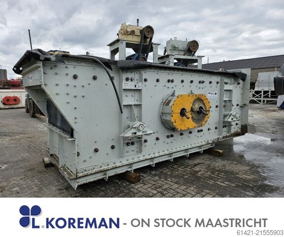 Siebanlage dbr Fördertechnik 16/50-2,5 dbr Fördertechnik Type: Ellipse horizontal Surface: 5000 x 1600 mm – 2,5 Decks Screening machine dbr Fördertechnik 16/50-2,5
