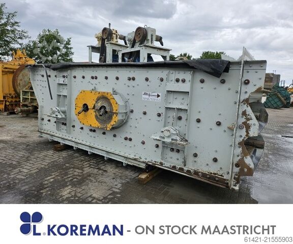 Siebanlage dbr Fördertechnik 16/50-2,5 dbr Fördertechnik Type: Ellipse horizontal Surface: 5000 x 1600 mm – 2,5 Decks Screening machine dbr Fördertechnik 16/50-2,5