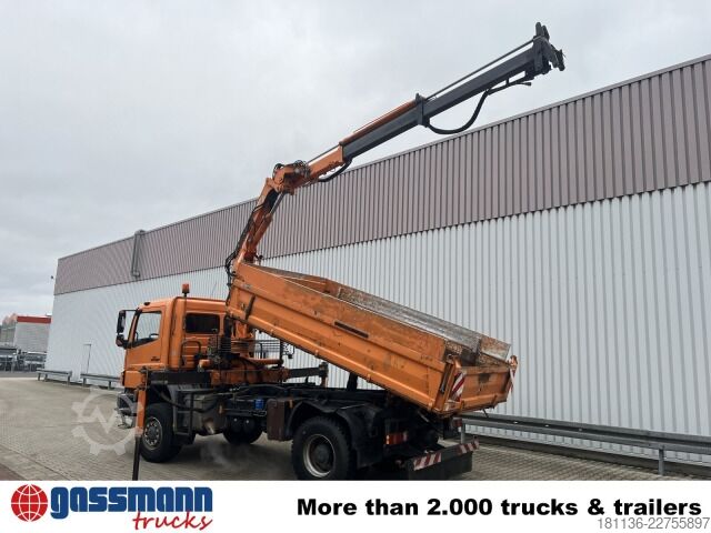 Kipper LKW Mercedes-Benz Axor 1829 AK 4x4, Winterdienstausstattung, Kran