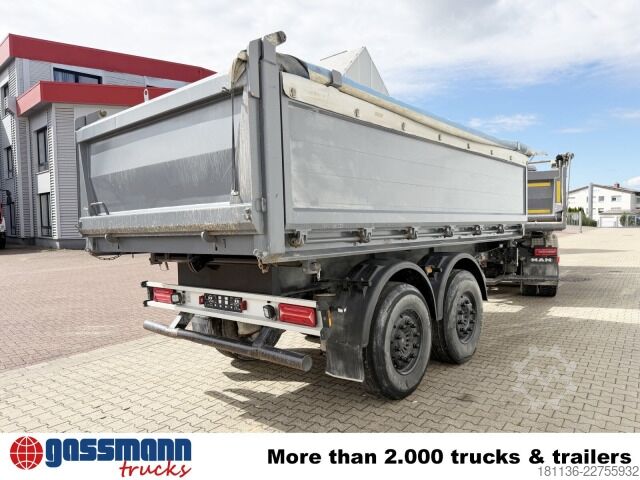 Three-way tipper trailer Carnehl CTK/A, Liftachse, Alu-Bordwände, ca. 12m³