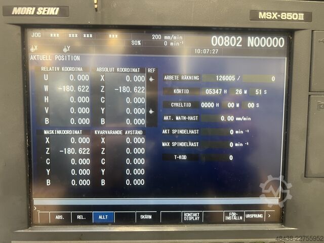 CNC turning and milling center Mori Seiki NL 2500Y-700