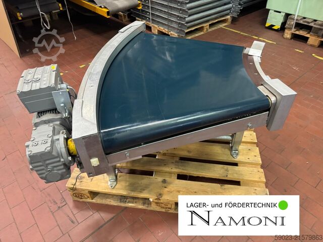 Kurvengurtförderband 45 Grad mit Antrieb Transnorm TS 1600-105-45 Grad