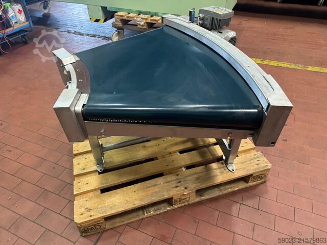 Kurvengurtförderband 45 Grad mit Antrieb Transnorm TS 1600-105-45 Grad