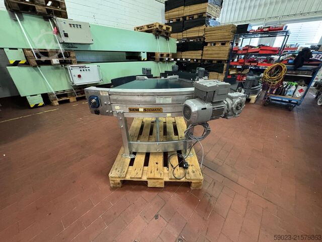 Kurvengurtförderband 45 Grad mit Antrieb Transnorm TS 1600-105-45 Grad