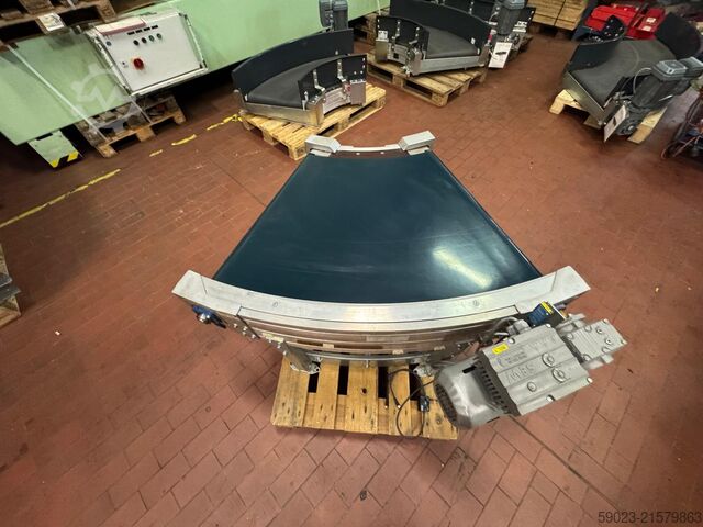 Kurvengurtförderband 45 Grad mit Antrieb Transnorm TS 1600-105-45 Grad