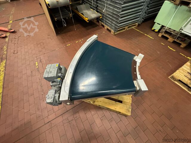 Kurvengurtförderband 45 Grad mit Antrieb Transnorm TS 1600-105-45 Grad
