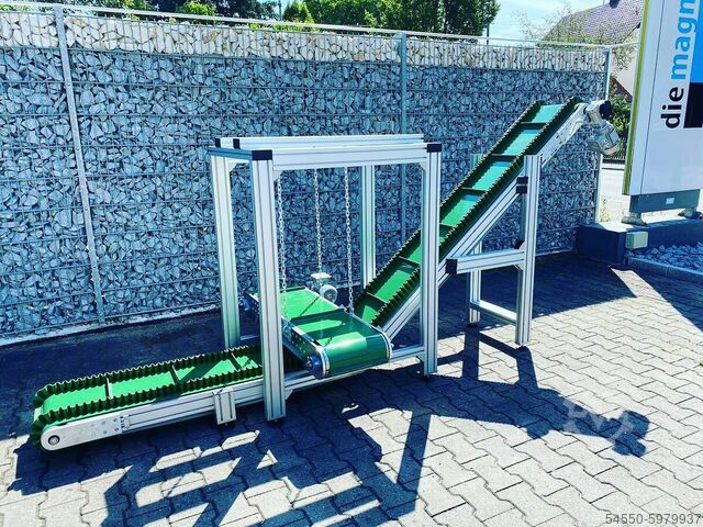 Angle conveyor belt magnetic separator die magnetprofis