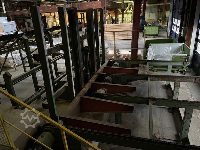 Mechanisierung der Hobelei mit Stapelanlage JONAB 