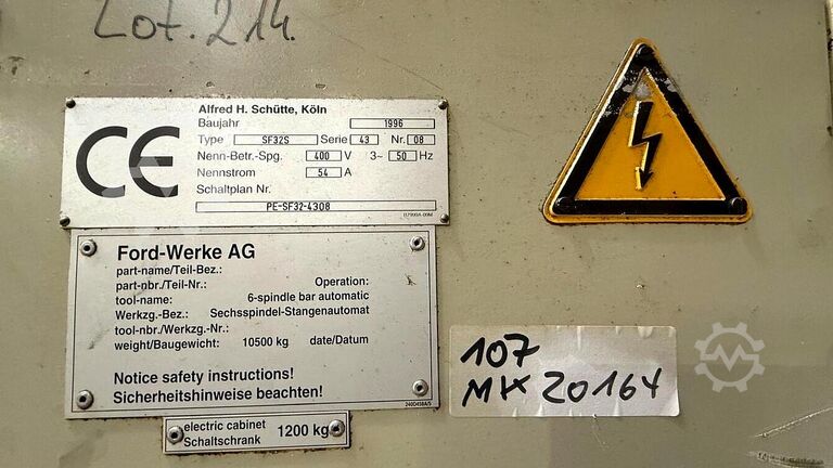 Mehrspindler SCHÜTTE SF 32S