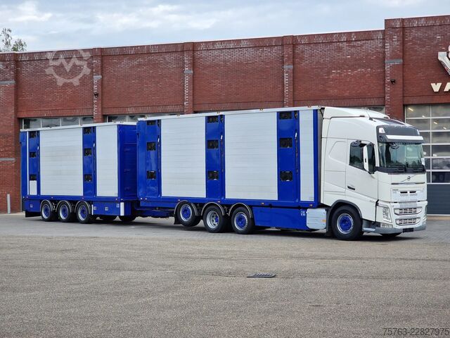 Viehtransport Volvo FH 13.500 Globetrotter 8x2*6 - 3 deck livestock...