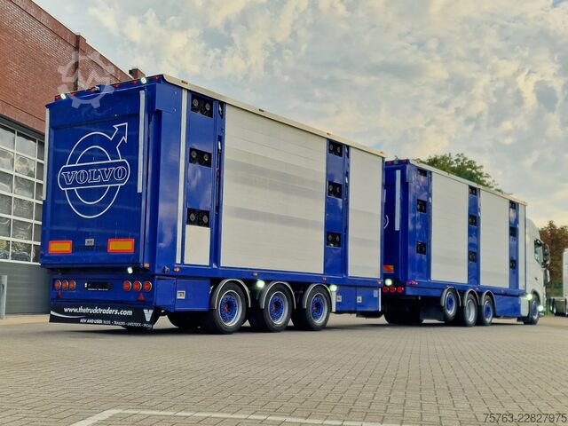 Viehtransport Volvo FH 13.500 Globetrotter 8x2*6 - 3 deck livestock...