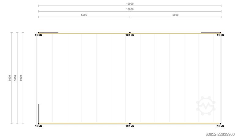 Lagerbühne 5x10m Lagerbühne , Belastung : 500kg/qm Unterkante: 3m ,ca. 50qm , Systembühne