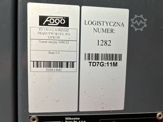 Generator FOGO FD 130 I-Q
