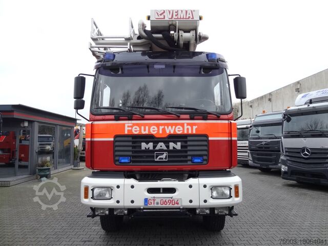 Working platform truck MAN FE 410 6X6 Feuerwehr Vema Lift 32 Meter