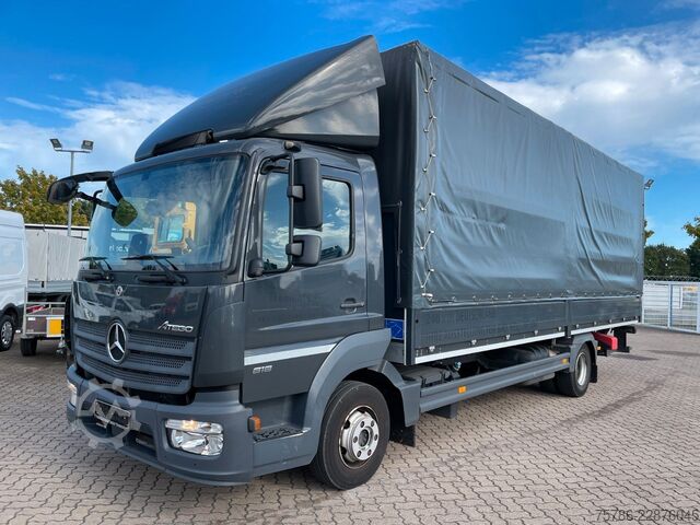 Transporter mit Pritsche & Plane MERCEDES-BENZ Atego 818 BL/ 6.9m Pritsche/ Autom/ AC/ Standhzg
