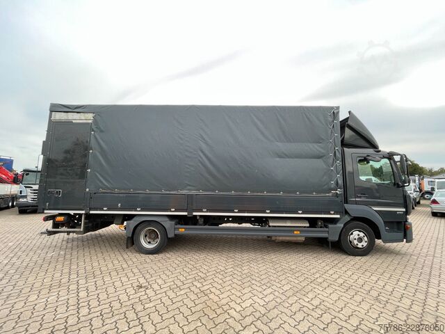Transporter mit Pritsche & Plane MERCEDES-BENZ Atego 818 BL/ 6.9m Pritsche/ Autom/ AC/ Standhzg