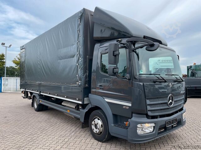 Transporter mit Pritsche & Plane MERCEDES-BENZ Atego 818 BL/ 6.9m Pritsche/ Autom/ AC/ Standhzg