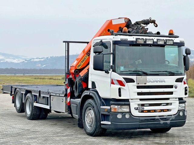 Autokran SCANIA P 420* PLATFORM 6,80m * PK 29002+FUNK * TOP