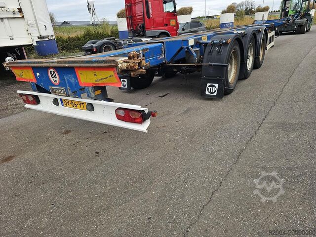 Container transport D-TEC Multi chassis | all connections | SAF drum | Du...