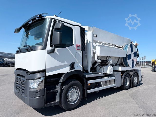 Saugwagen RENAULT T430 DTI 6x2 Hvidtved Larsen SLP 10.5 ADR