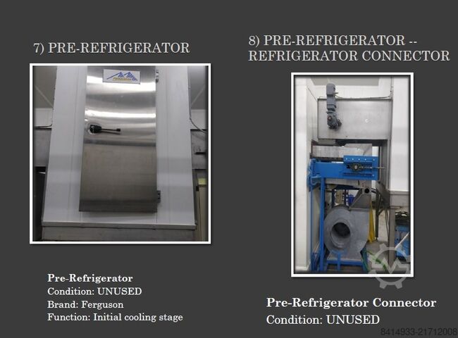 UNUSED Potato Processing & Frying Line Kiremko, Florigo, Campagnolo 