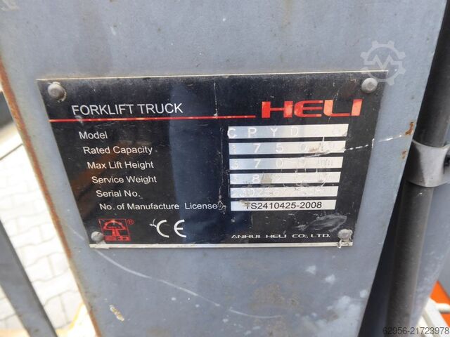 LPG Forklifts Heli CPQD25H