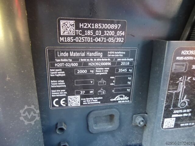 LPG Forklifts Linde H20T-01/600