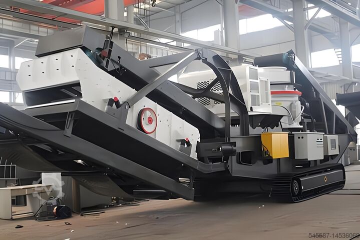 Brechanlagen Tracked mounted mobile crushing station Crawler mobile stone crusher