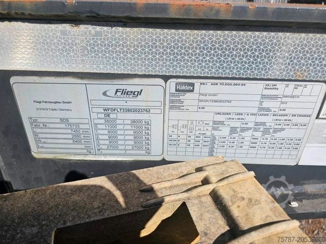 Auflieger-Wechselfahrgestell FLIEGL Kippchassis, Lift, SAF Scheibe