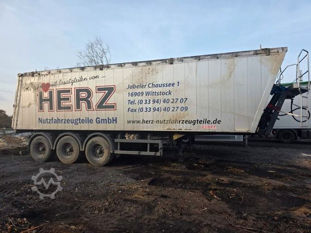 Kipper Auflieger KEMPF ca. 50 cbm Getreidekipper, Unfall, Kornschieber