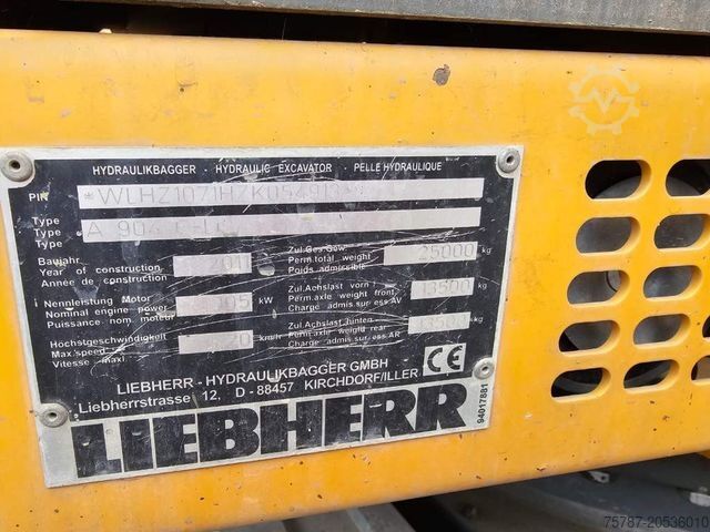 Mobilbagger LIEBHERR A 904-2 C Litronic mit fahrbarer Kabine, Klima