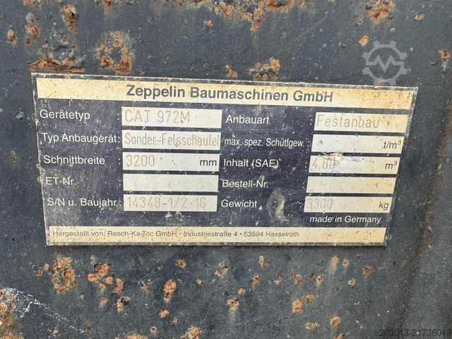 Wheel loader CATERPILLAR 972MXE Radlader MIT Schaufel 24,9 Tonnen *9096 h