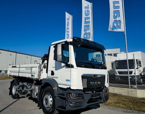 Three-sided tipper truck MAN TGM 18.320 / 4x2 / Meiller / Kipper /Klima/Neu
