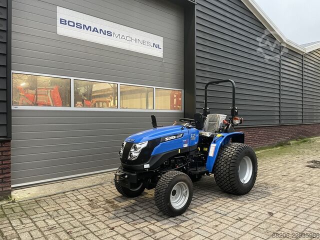 Solis 16 mini tractor NEW 5-year WARRANTY, with optional turf tires SOLIS 16 minitractor NIEUW 5 jaar GARANTIE optie gazonbaden