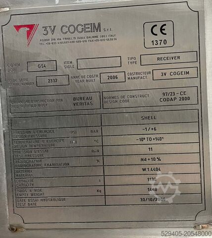 Cogeim Europe 3V Cogeim – Filtre receveur à cartouches Cogeim Europe 3V Cogeim – Filtre receveur à cartouches