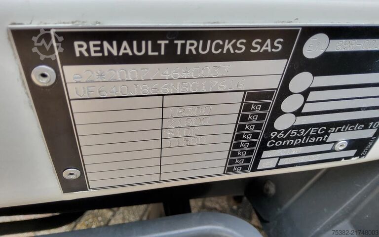 Suitcase Renault D SERIE 280.18 - 88-BTH-1 - DTI 8 - BAKWAGEN - ...