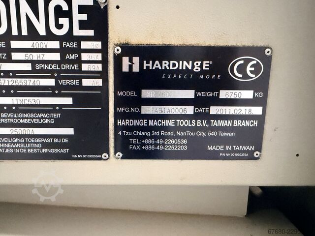 Vertical machining center HARDINGE Bridgeport XR-760