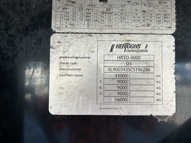 Schiebeplanen Hertoghs O3 / Curtainside Trailer / SAF Disk / Loadlift ...