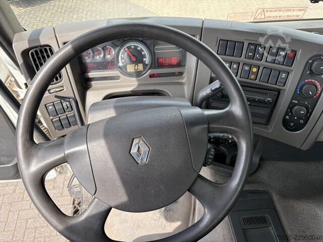 Plattformanhänger Renault Kerax 380 6x4 Full Steel / Hiab 166B-3 / Remote...