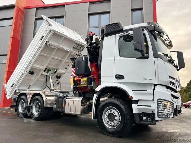 3-sided tipper Mercedes-Benz Arocs 3348 6x4 BB Dreiseitenkipper FASSI F195A